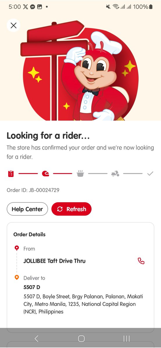 StevenWilsonGP's tweet photo. It has been 4 hours Jollibee, wth is this? 4 hours of looking??? https://t.co/u4PO34NmV1