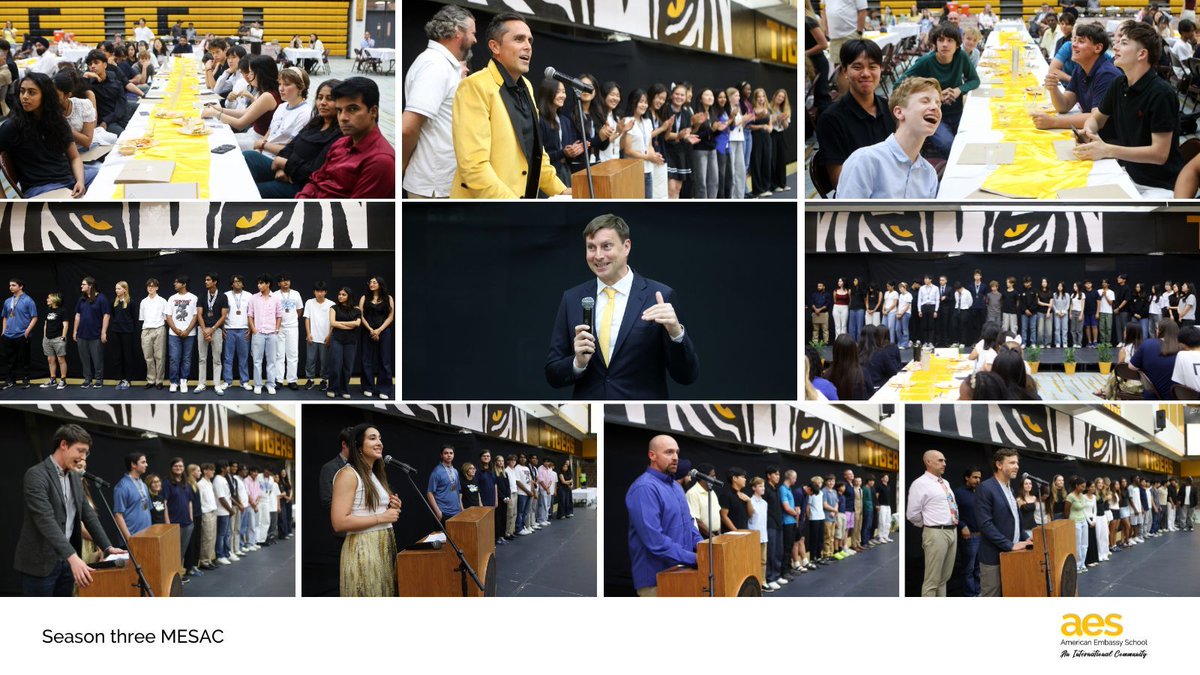 AESDelhi's tweet image. Our Season Three MESAC Tigers gathered to celebrate their team and individual accomplishments. Way to go, Tigers! 🐯
Learn more about our Athletics and Activities: buff.ly/d0EK7gN
#MESAC #AESDelhi #InternationalSchool #SchoolAthletics #Athletics #AESTigers