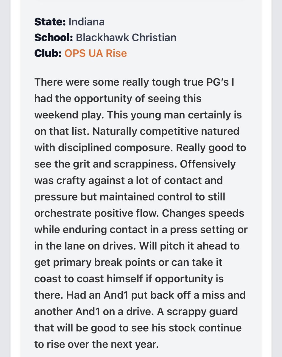 Appreciate the write up! <a href="/PrepHoops/">Prep Hoops 🏀</a>  <a href="/PrepHoopsIN/">Prep Hoops Indiana</a>