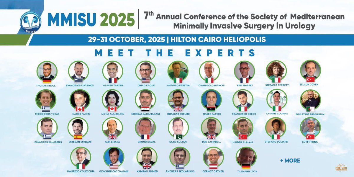 MMISU2025: Meet the experts.

Don’t miss meeting the leaders of minimally invasive urology during the 7th Annual Conference of MMISU

For details and registration:

mmisu.org
