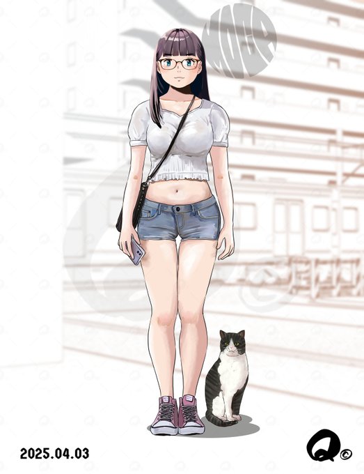 #今月かいた絵を晒そう 
前と後ろ描いたやつ② 