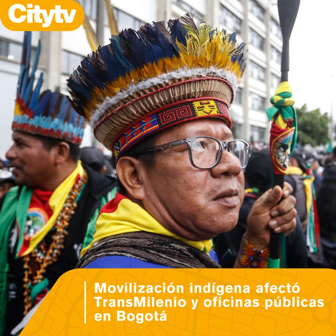 #Movilidad | 🚧📢 La minga indígena se desplazó desde la Universidad Nacional hacia el CAN y la Agencia Nacional de Tierras, generando bloqueos en varias estaciones y suspensión de actividades en entidades oficiales. Descubra todos los detalles ahora mismo 👉