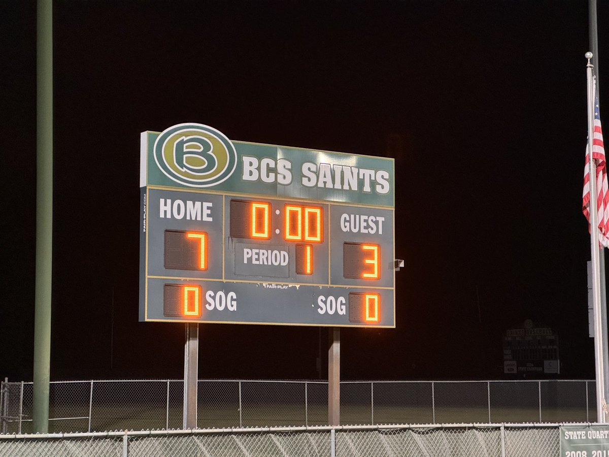 Final on Senior Night. 

Saints 7
SBA 3

Thank you, Seniors