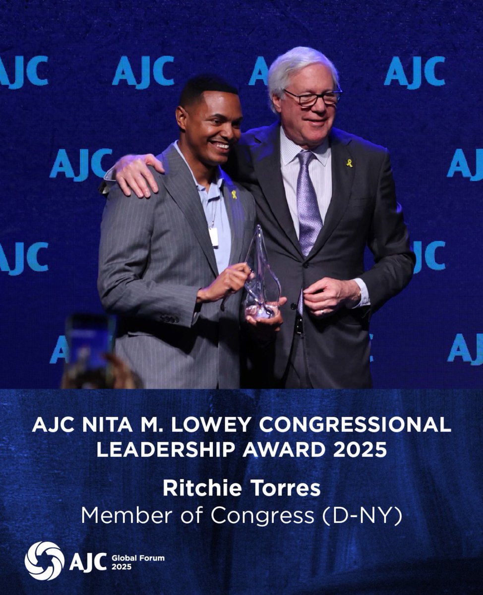 I had the honor of receiving the AJC Nita M. Lowey Congressional Leadership Award at Global Forum.

I proudly call myself a Nita Lowey Democrat: pro-America and pro-Israel. As the first woman to chair the House Appropriations Committee, Congresswoman Lowey led a legendary career