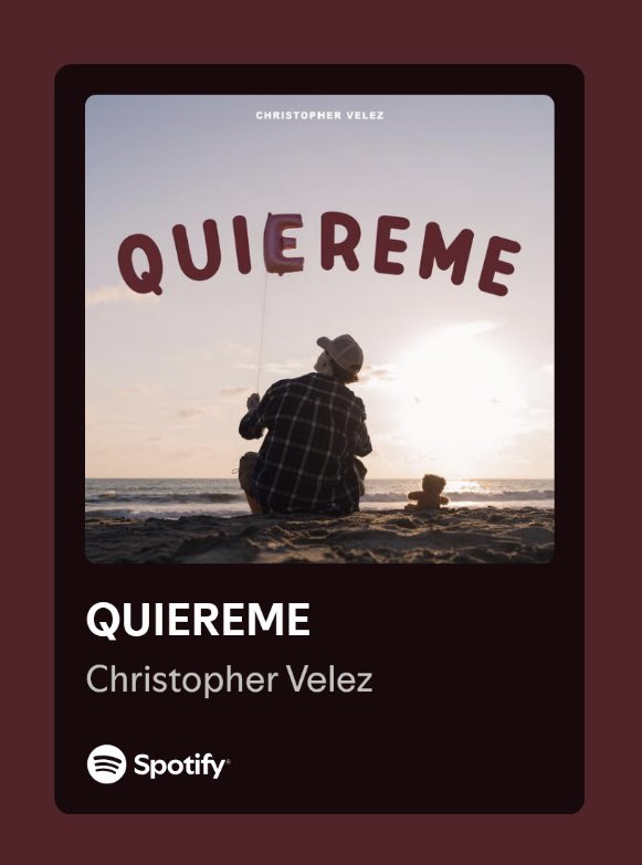 ChrisvelezJapan's tweet image. 日本ではもうリリースされてます❣️🇯🇵

open.spotify.com/album/5KH83S3w…

#QUIEREME 🧸❤️@christophervele