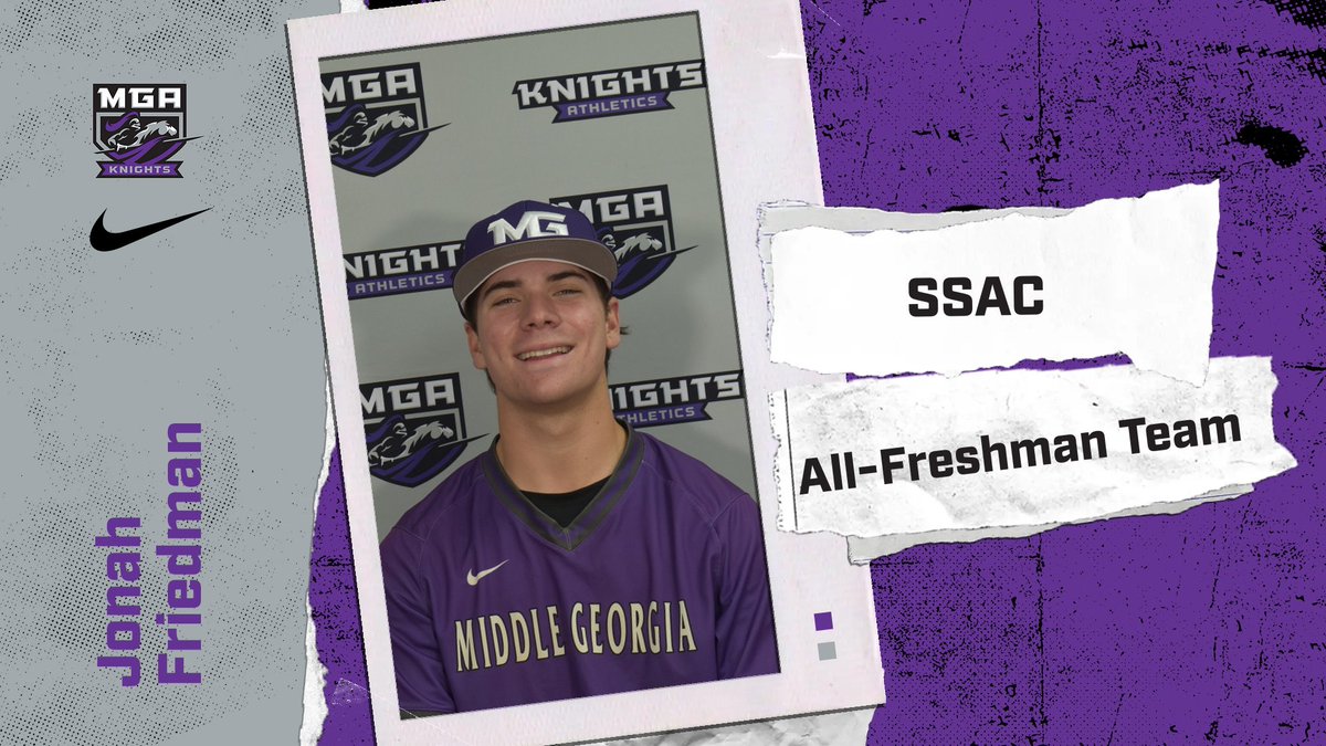 Middle Georgia State Knights (@mgaknights) on Twitter photo Jonah Friedman named to All-Freshman Team! #GoKnights #LightTheTorch Jonah Friedman named to All-Freshman Team! #GoKnights #LightTheTorch