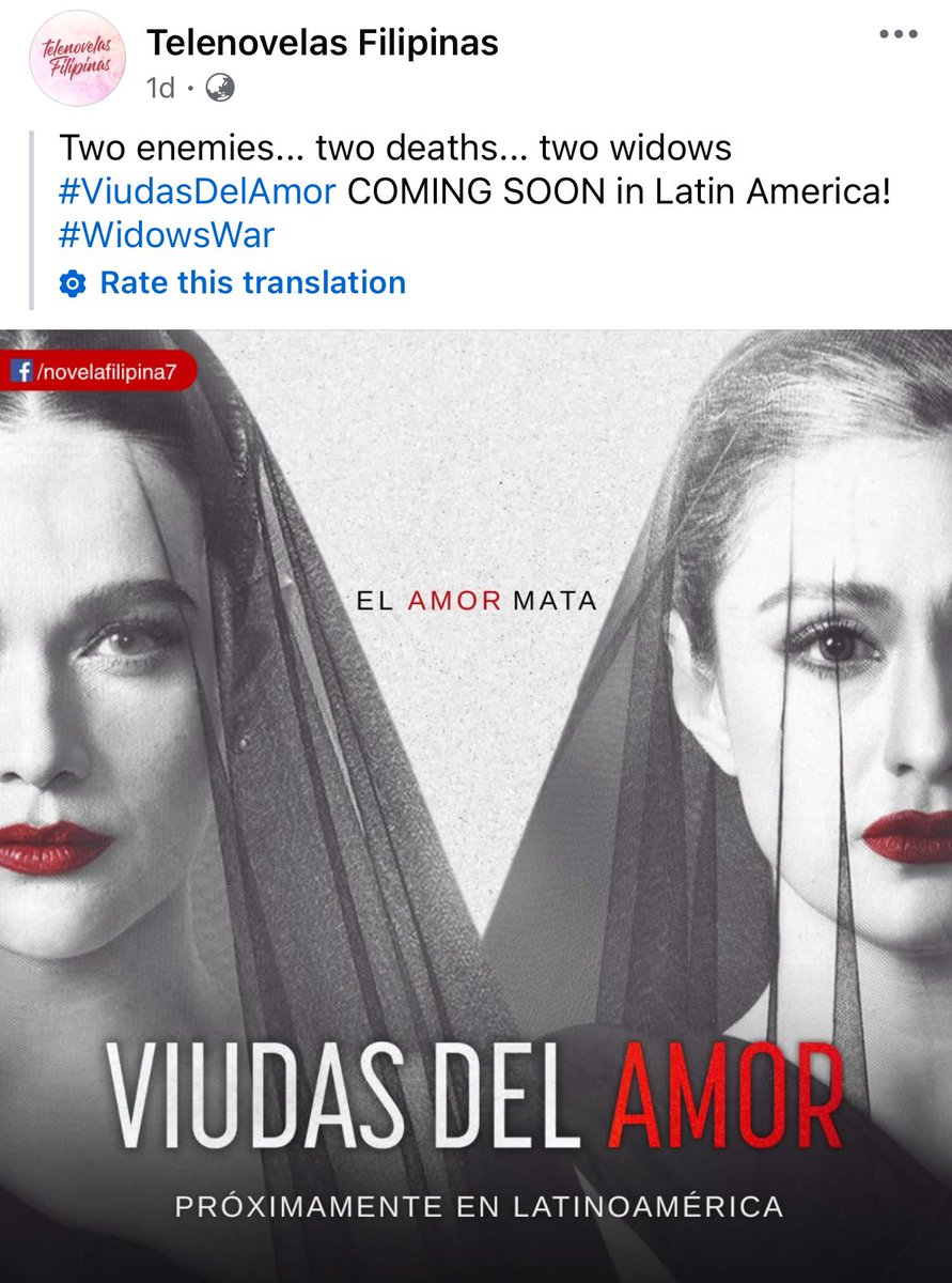 MovieQueenBea's tweet photo. The hit murder-mystery series #WidowsWar will be airing soon in Latin America region with the Spanish title “Viudas Del Amor”.

#BeaAlonzo
#CarlaAbellana https://t.co/nwaLaRu0S7