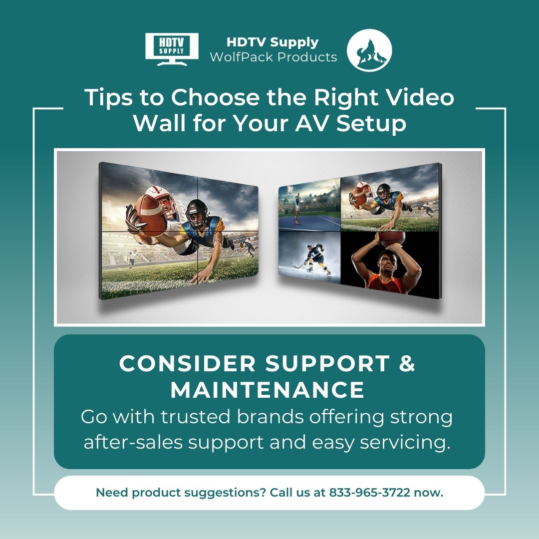 HDTVSupply's tweet image. Choose peace of mind—For best customer support and maintenance, choose HDTV Supply.
Want to learn more? Visit our website at hdtvsupply.com
#Videowall #ProAVSolutions #WolfPack #HDTVSupply #AVTechnology  #AVSolutions #VideoWallSetup