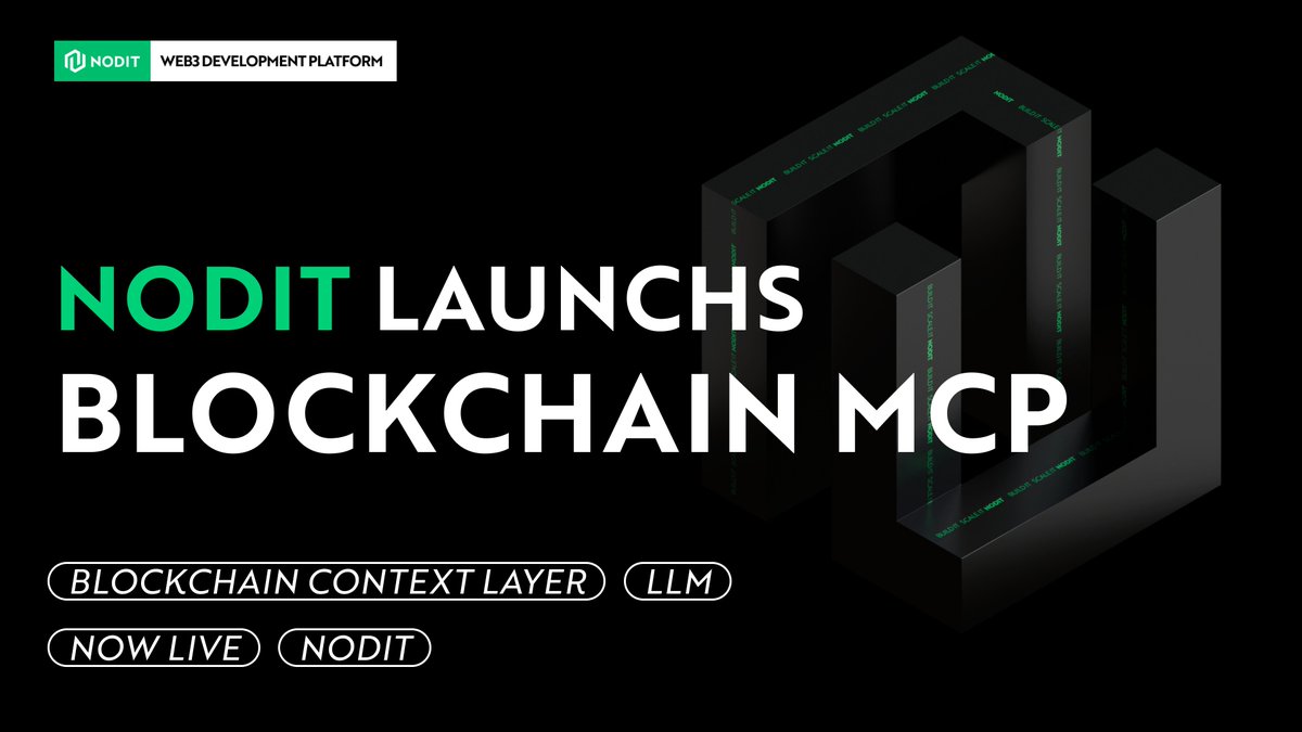 [New Feature] Blockchain MCP is here! 🔥

As you all may know we handle a wide range of raw on-chain data across multiple chains. But what truly sets us apart is how we transform that data into something meaningful, structured, and usable.⛓️💫🌟

To make this possible, Nodit now