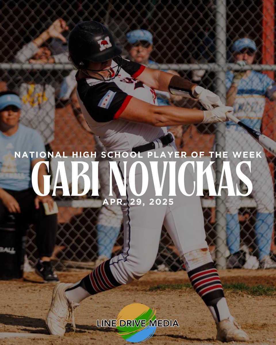 Line Drive Media (@linedsoftball) on Twitter photo Our National High School Player of the Week is <a href="/GNovickas2025/">Gabi Novickas 2025</a> 🤩 Link below to read more about her outstanding performance and our runners-up!⬇️
🔗: linedrivemedia.com/news/line-driv…
#linedrivemedia #linedrivesoftball #softball #highschoolsoftball #pow
<a href="/skaiir1408/">skaii rodriguez</a> <a href="/EmilyVsoftball5/">Emily Valentine, Stony Brook Commit</a> Our National High School Player of the Week is <a href="/GNovickas2025/">Gabi Novickas 2025</a> 🤩 Link below to read more about her outstanding performance and our runners-up!⬇️
🔗: linedrivemedia.com/news/line-driv…
#linedrivemedia #linedrivesoftball #softball #highschoolsoftball #pow
<a href="/skaiir1408/">skaii rodriguez</a> <a href="/EmilyVsoftball5/">Emily Valentine, Stony Brook Commit</a>