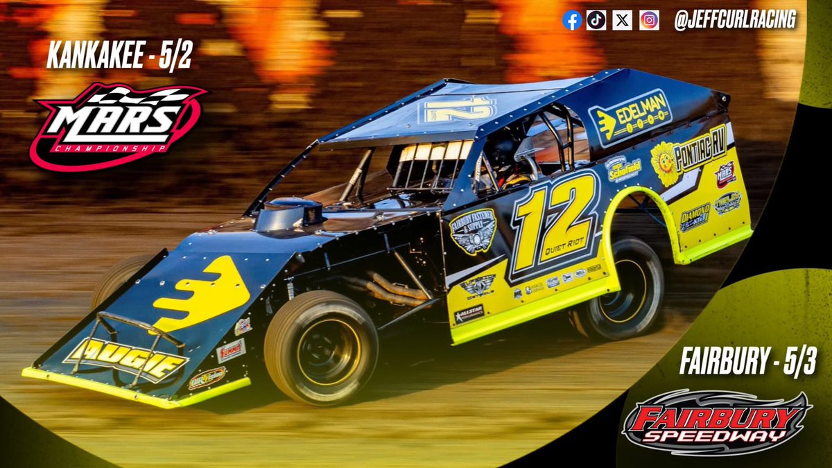 JeffCurlRacing (@jeffcurlracing) on Twitter photo Back with the <a href="/MARSDirtRacing/">MARS Championship Series</a> on Friday night at K3 and then the <a href="/FALSNation1946/">FALS nation</a> opener on Saturday. Back with the <a href="/MARSDirtRacing/">MARS Championship Series</a> on Friday night at K3 and then the <a href="/FALSNation1946/">FALS nation</a> opener on Saturday.