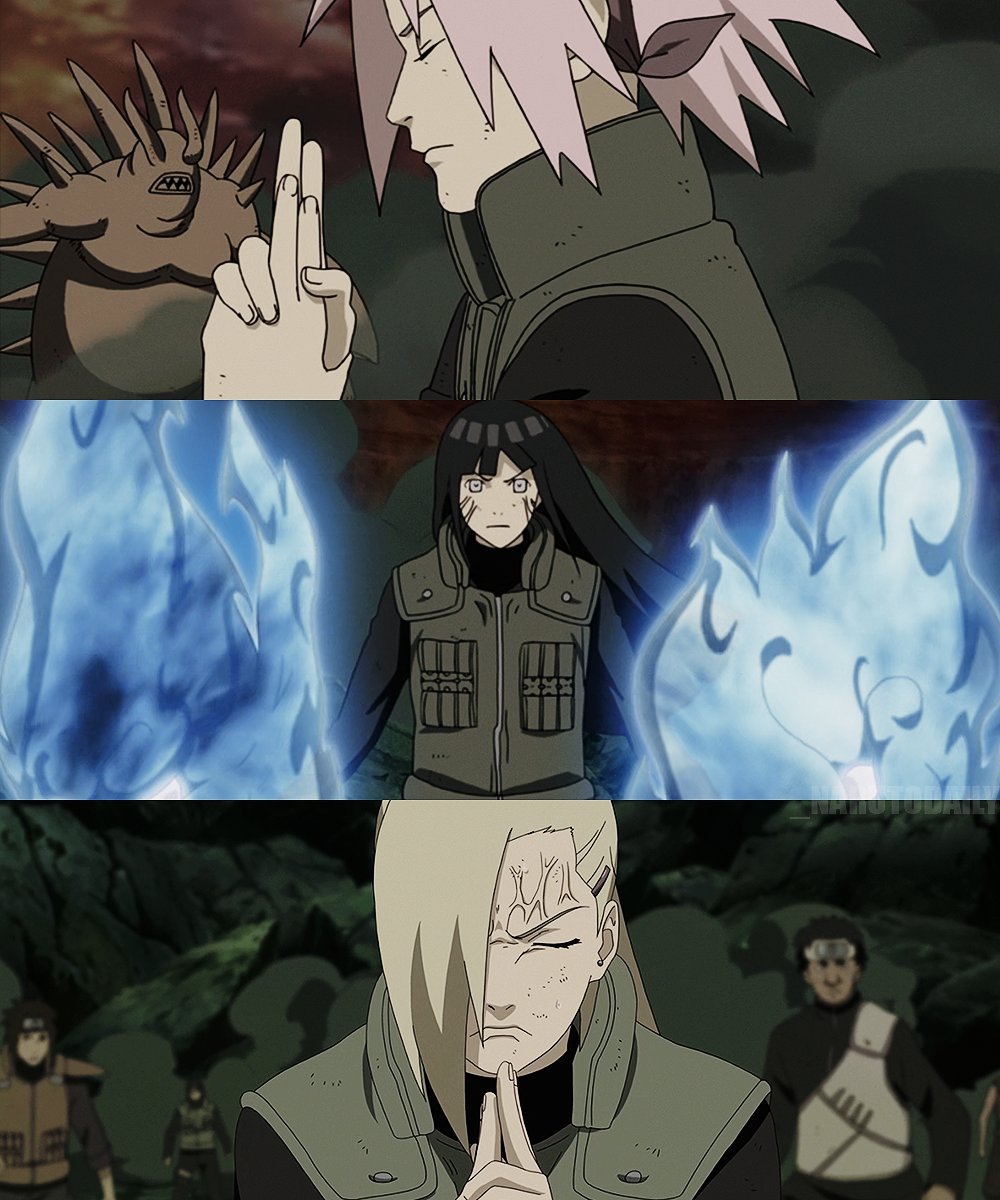 Sakura, Hinata and Ino.