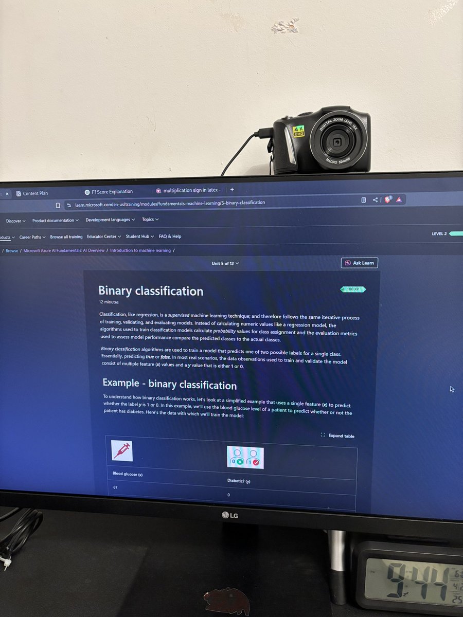 busycaesar's tweet image. Explored Binary Classification with @MicrosoftLearn:
- Logistic Regression & Sigmoid Function
- Confusion Matrix & Probability Threshold
- Accuracy, Precision, Recall, F1-Score
- AUC Evaluation
My notes: ai900.shahtech.info
#AI900 #MachineLearning #BinaryClassification