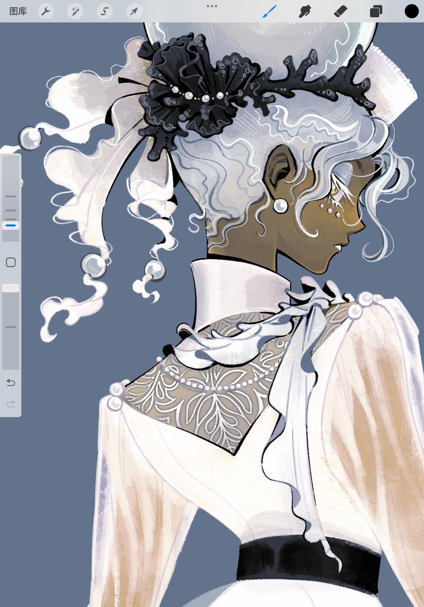 喜欢合并图层无脑细化，好解压……ε-(´∀｀; )
想把它快点画完！

#art  #painting  #绘画 #画画 
#drawing  #illustration #イラスト #絵