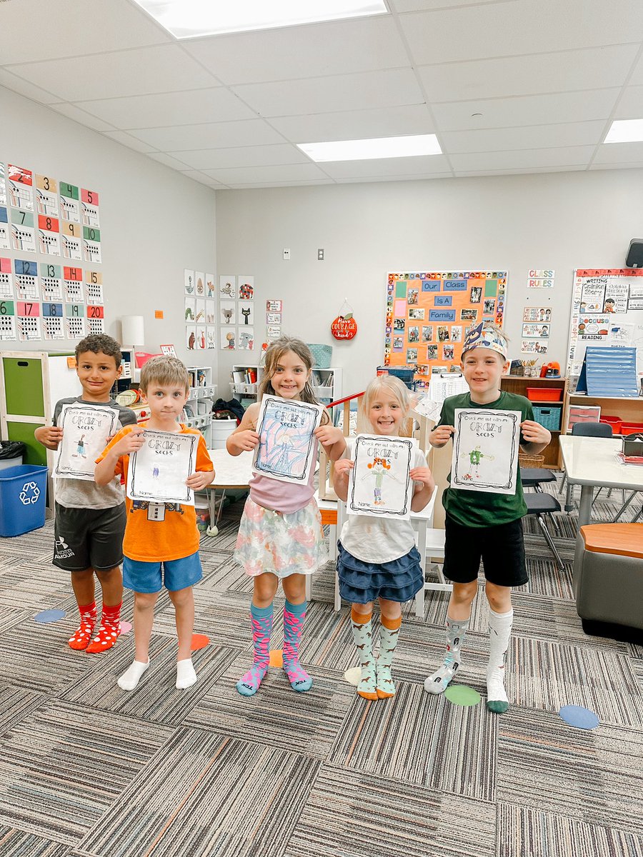 _teachitwright's tweet image. C is for Crazy Sock Day! 🧦 #abccountdown2025 @ayerelementary