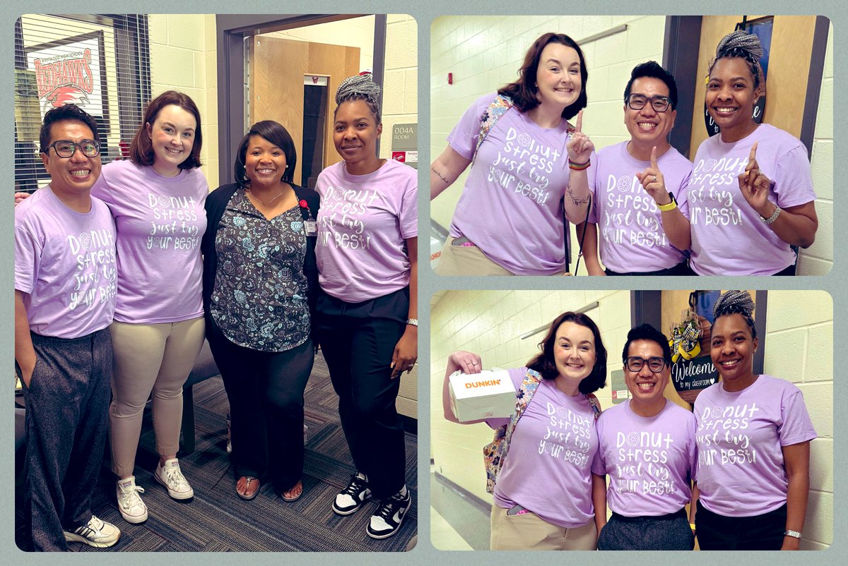 When your team shows up dressed alike, you know it’s game time! Shoutout to our English 2 teachers for bringing the unity, energy, and excellence on Day 1 of testing! 

Their unified look mirrors the unified effort, style, and strategies they’ve practiced all year! I love to see