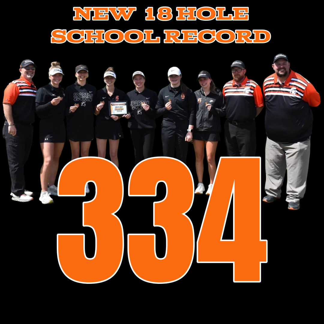 Our score today also set a new 18 hole school record.  This broke the previous score of 338, that was set last year by: Dee, Greazel, Frees, Miller, Pentico, and Woolley

The new record was set by:  Dee, Frees, Farlinger, Phelps, Fuller, and Jett.  Great job girls!!!
#solonstrong