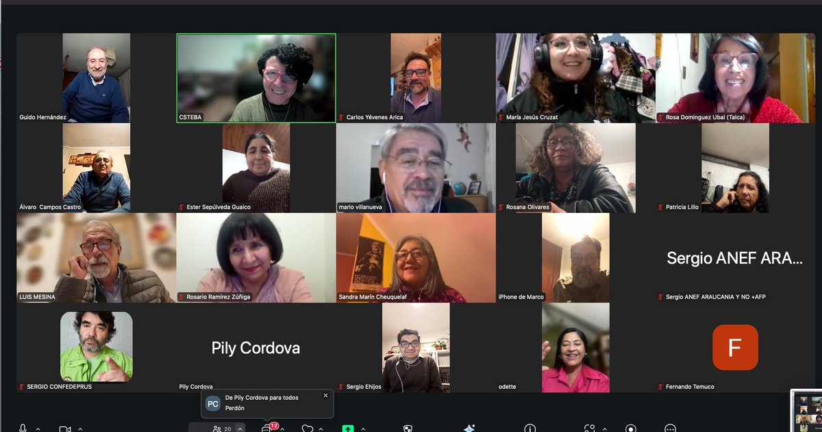 En Consejo Nacional, con voceros de Arica a Punta Arenas, planificando las próximas acciones de esta Coordinadora que no se rinde ni traiciona. 
Las AFP no sirven, son un FRACASO y una condena de hambre para las y los trabajadores.

#NOmasAFP
#SeguridadSocialParaChile