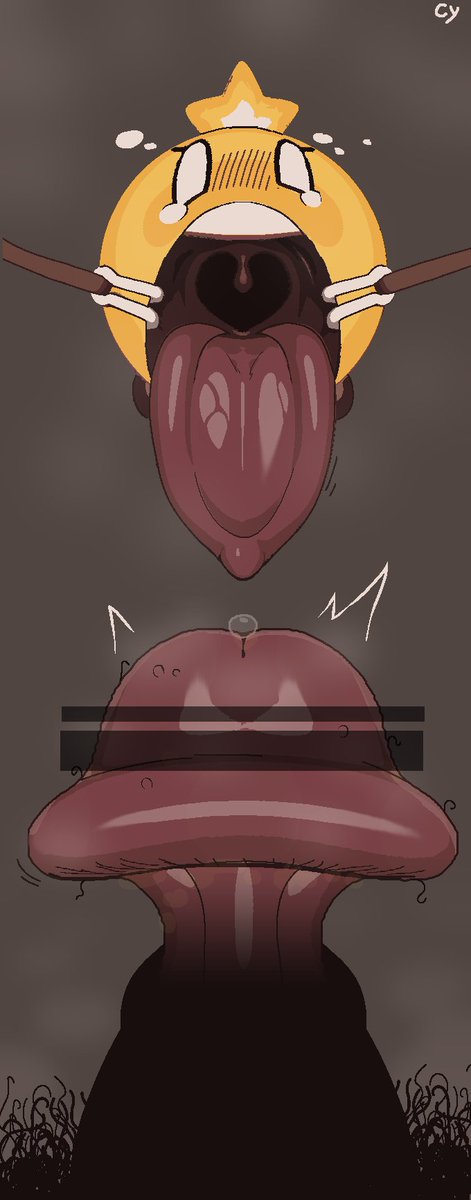 Starlow ready to gulp down a big juicy mushroom :)