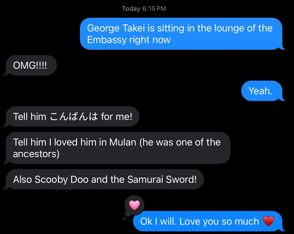Erik (@themightyerik) on Twitter photo Happened to run into <a href="/GeorgeTakei/">George Takei</a> and <a href="/BradTakei/">Brad Takei</a> tonight and passed on the attached message from my beautiful wife when I told her I saw them. George laughed when he read it and appreciated her being a fan of such specific works.
These gentlemen were so friendly and chatted Happened to run into <a href="/GeorgeTakei/">George Takei</a> and <a href="/BradTakei/">Brad Takei</a> tonight and passed on the attached message from my beautiful wife when I told her I saw them. George laughed when he read it and appreciated her being a fan of such specific works.
These gentlemen were so friendly and chatted