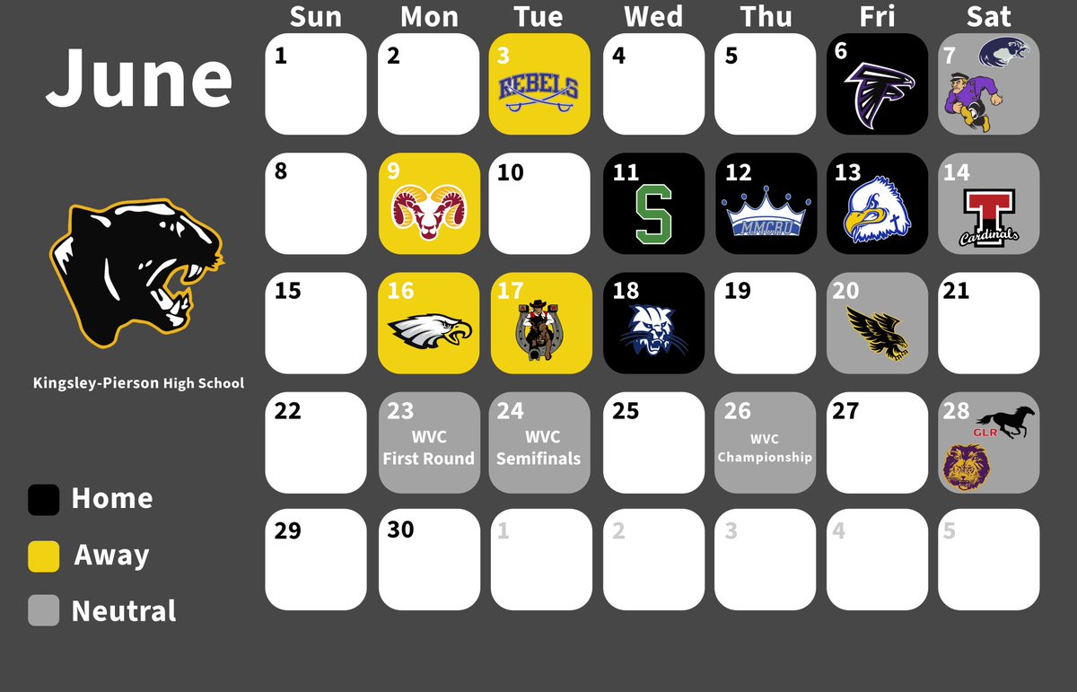 Kingsley-Pierson Highschool Baseball tweet media