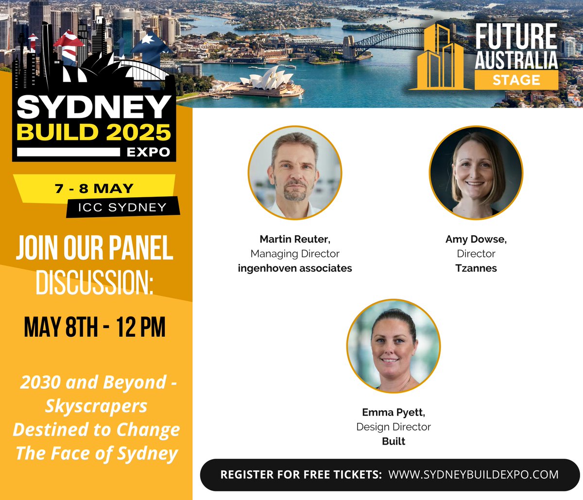 SydneyBuildExpo's tweet image. A huge thank you to all government departments for their support of Sydney Build! 🎉

Save the date: 
7 May at 9:30AM for the Minister's Address
8 May at 10AM for NSW Building Commission NSW Opening Keynote🔔

See you there! ✨ #SydneyBuild