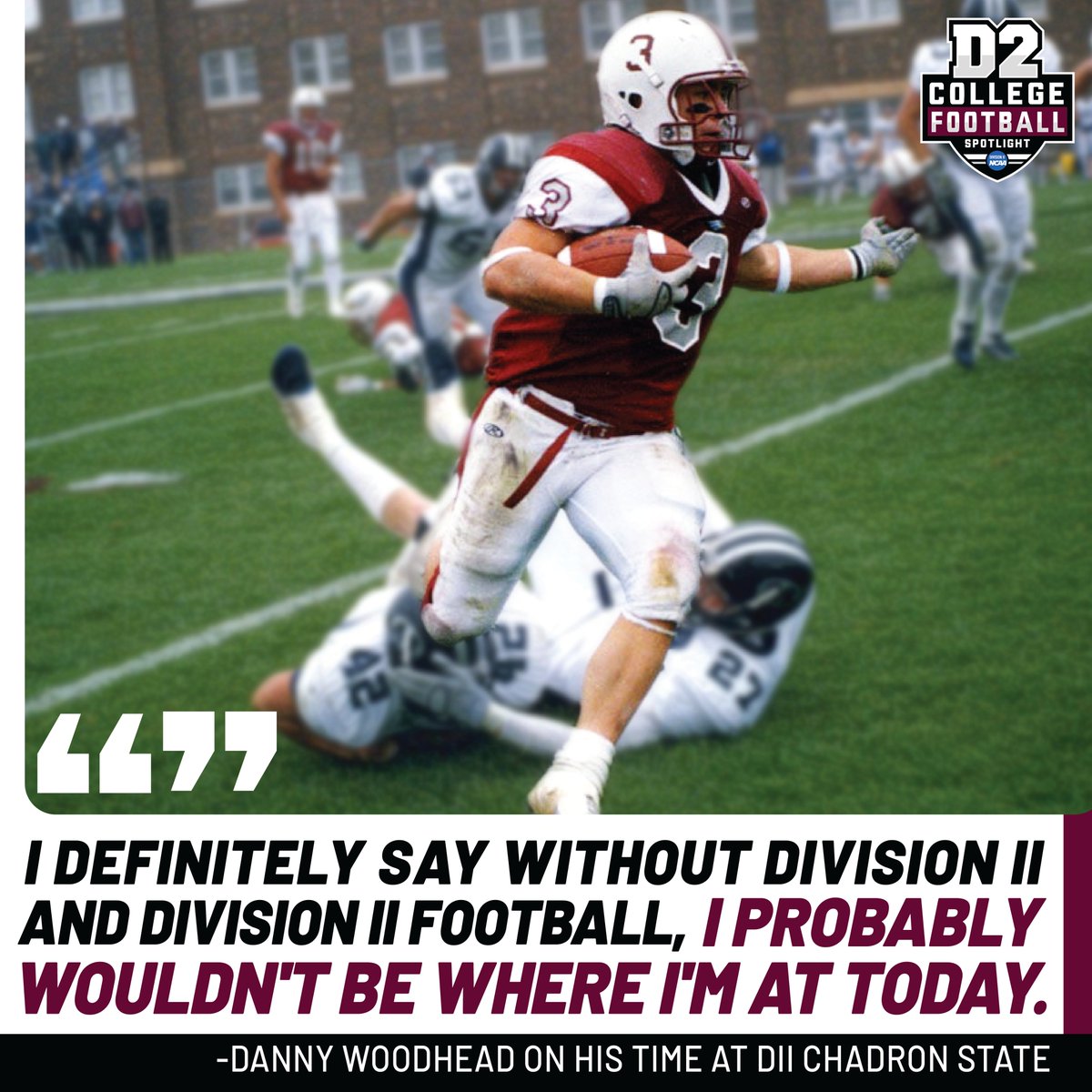D2 College Football Spotlight (@d2fbspotlight) on Twitter photo Division II helped shape legends like Danny Woodhead.
π¬ From <a href="/CSCFootball/">Chadron State Football</a> to the NFL, he proved D2 players can thrive at the highest level.
@Danny__Woodhead's journey is a reminder: talent isnβt limited by division...itβs built by belief, work, and opportunity.
#D2Football Division II helped shape legends like Danny Woodhead.
π¬ From <a href="/CSCFootball/">Chadron State Football</a> to the NFL, he proved D2 players can thrive at the highest level.
@Danny__Woodhead's journey is a reminder: talent isnβt limited by division...itβs built by belief, work, and opportunity.
#D2Football