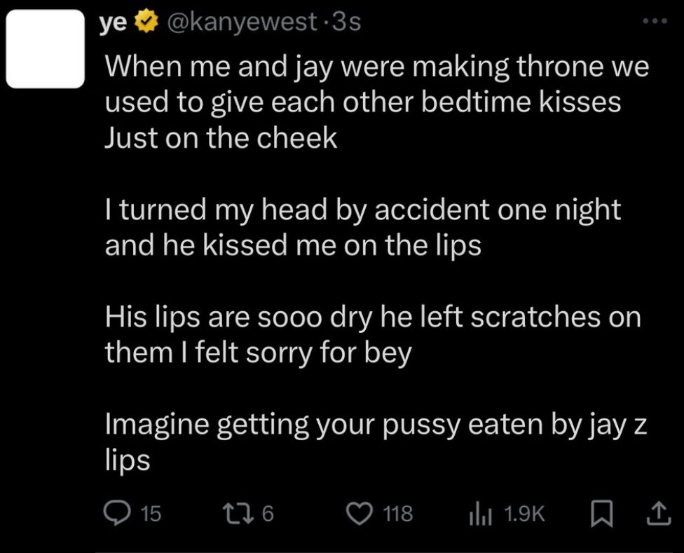 This one is actually funny why did Kanye delete it 😭