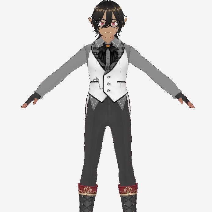 DezzVT's tweet image. If anyone wants to make some art of me heres a small refernce of my model