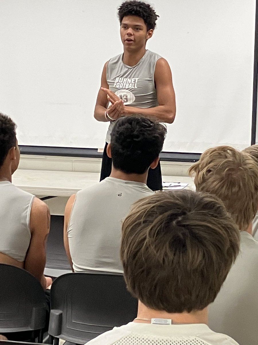 Matthew Williams class of ‘26 with today’s Senior Talk: 
Grind-
What does it mean to you?
Everyone has their own definition—What’s yours? #DAWGS
