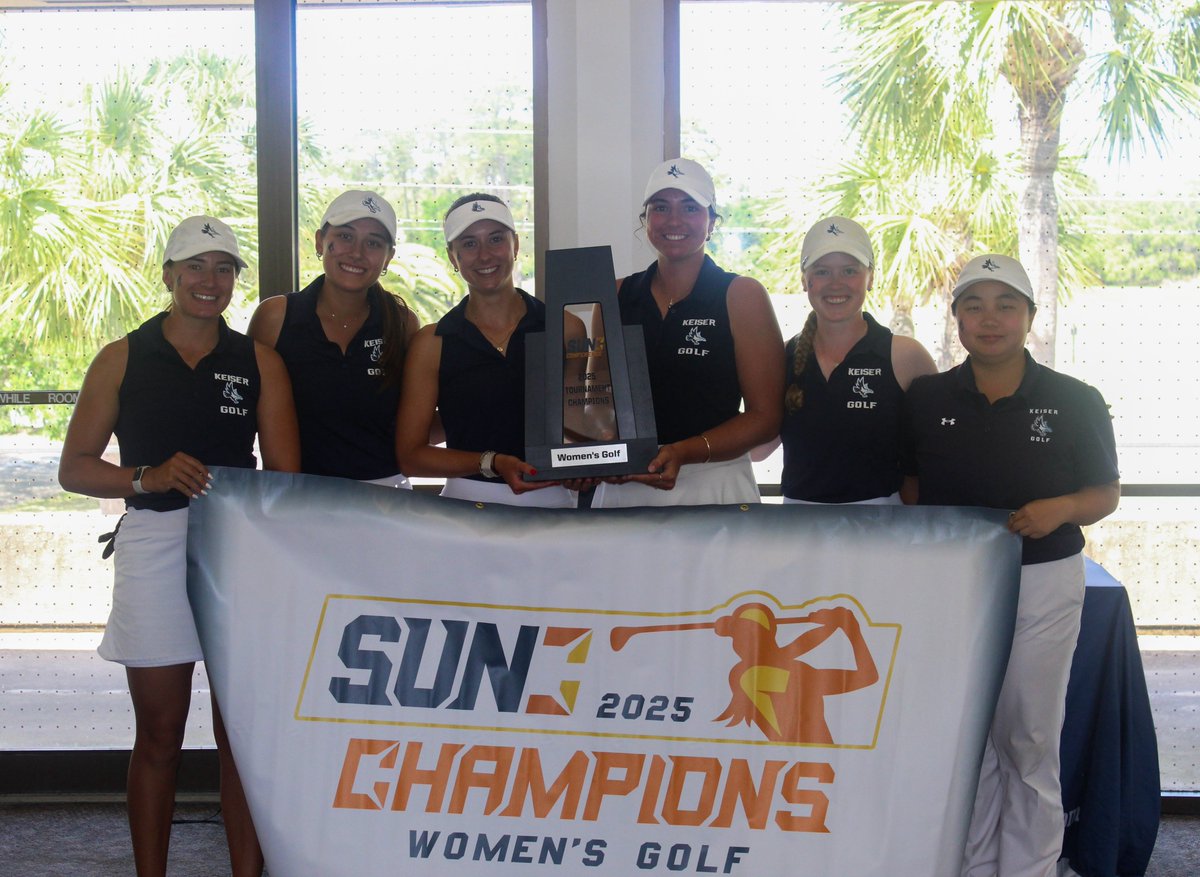 The Sun Conference (@sunconference) on Twitter photo 3-PEAT for the Seahawks! 🏆🏆🏆
<a href="/KUSeahawksGOLF/">Keiser Men's and Women's Golf</a> finishes atop the leaderboard to claim their third straight #SUNWGOLF Championship! 3-PEAT for the Seahawks! 🏆🏆🏆
<a href="/KUSeahawksGOLF/">Keiser Men's and Women's Golf</a> finishes atop the leaderboard to claim their third straight #SUNWGOLF Championship!