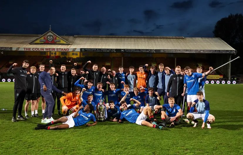 Congratulations to our youth team, winners of the Glasgow Cup tonight.