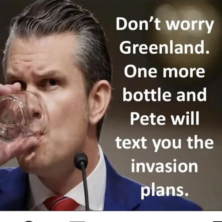 actualiteitjunk's tweet photo. #petehegseth #Greenland... https://t.co/0uZuEIZ0j7