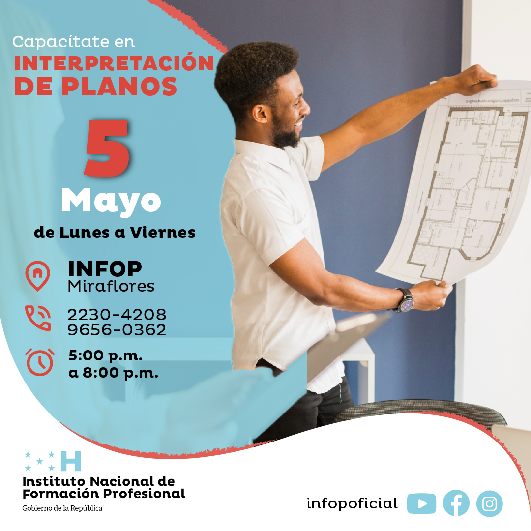 infopoficial's tweet image. 📐 ¡Capacitate en Interpretación de Planos en INFOP Miraflores!
🗓️ Inicia: 5 mayo | ⏰ 5:00 p.m. - 8:00 p.m.
📆 1 mes
📌 Requisito: Cálculo Técnico
📞 2230-4208 / 9656-0362
#INFOP #FormaciónQueTransforma