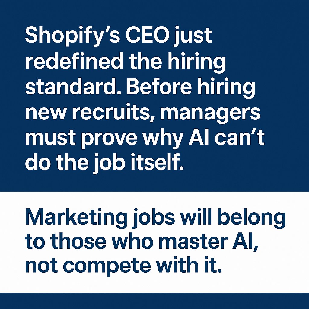 #marketing #ai #hiring #futurejobs #shopify