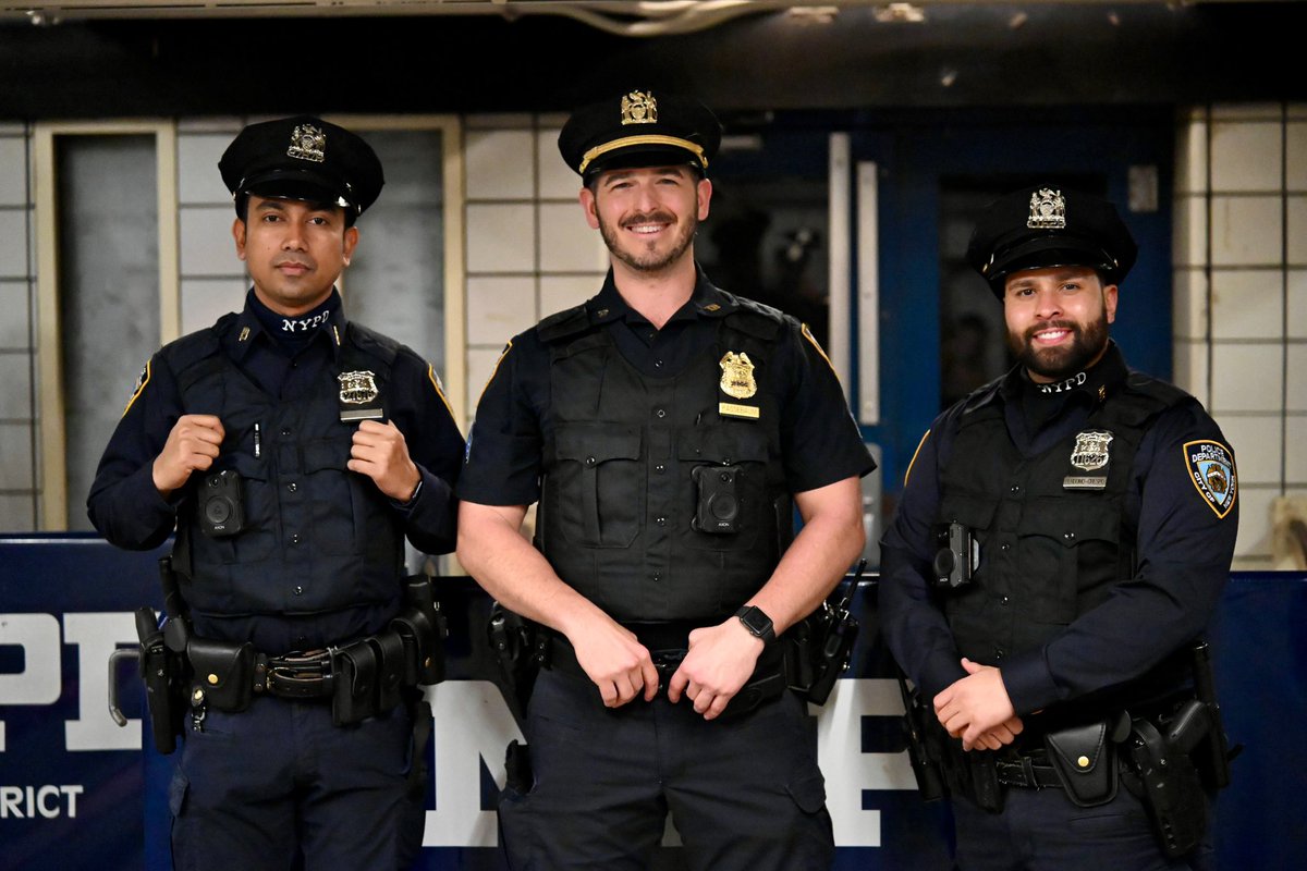 NYPD NEWS (@nypdnews) on Twitter photo Sergeant Kassebaum and Officers Haque and Crespo from <a href="/NYPDTransit/">NYPD Chief of Transit</a> were conducting a train inspection at the Times Square Station when multiple straphangers alerted them of a pickpocket riding the 7 train. With no delay, the trio made the arrest and recovered stolen property. Sergeant Kassebaum and Officers Haque and Crespo from <a href="/NYPDTransit/">NYPD Chief of Transit</a> were conducting a train inspection at the Times Square Station when multiple straphangers alerted them of a pickpocket riding the 7 train. With no delay, the trio made the arrest and recovered stolen property.