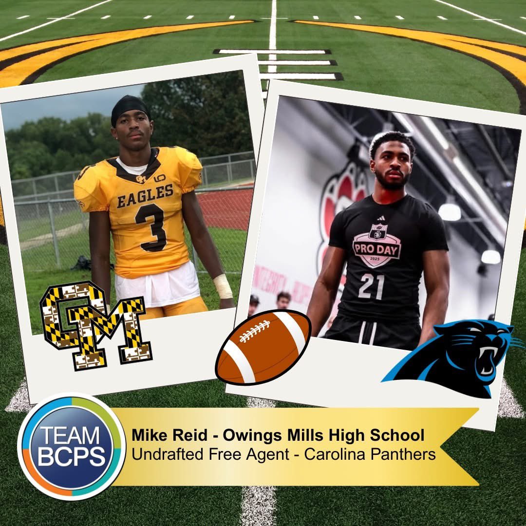 Izzy Patoka (@councilmanizzy) on Twitter photo .<a href="/owingsmillsfb/">owingsmillsfootball</a> graduate Mike Reid has signed with the <a href="/Panthers/">Carolina Panthers</a> as an undrafted free agent! Mike played collegiately at <a href="/MUHawksFB/">Monmouth Football</a> and <a href="/SDCoyotesFB/">South Dakota Football</a> Congratulations to Mike on making it to the <a href="/NFL/">NFL</a>! .<a href="/owingsmillsfb/">owingsmillsfootball</a> graduate Mike Reid has signed with the <a href="/Panthers/">Carolina Panthers</a> as an undrafted free agent! Mike played collegiately at <a href="/MUHawksFB/">Monmouth Football</a> and <a href="/SDCoyotesFB/">South Dakota Football</a> Congratulations to Mike on making it to the <a href="/NFL/">NFL</a>!