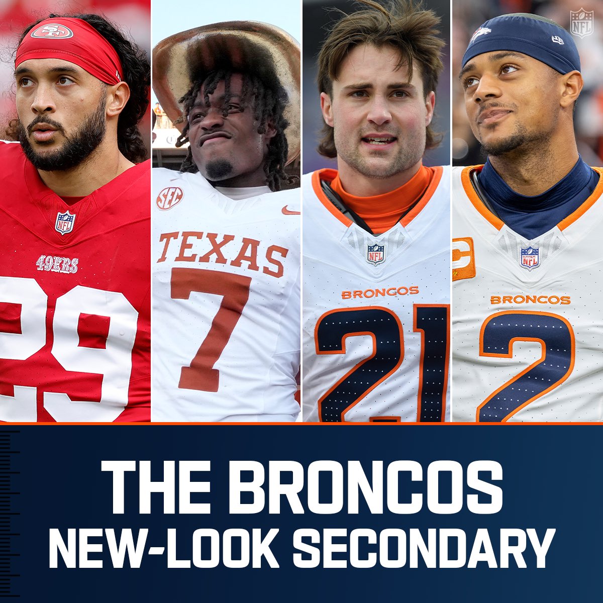 NFL's tweet image. Mile-high skies are on lockdown 🔒