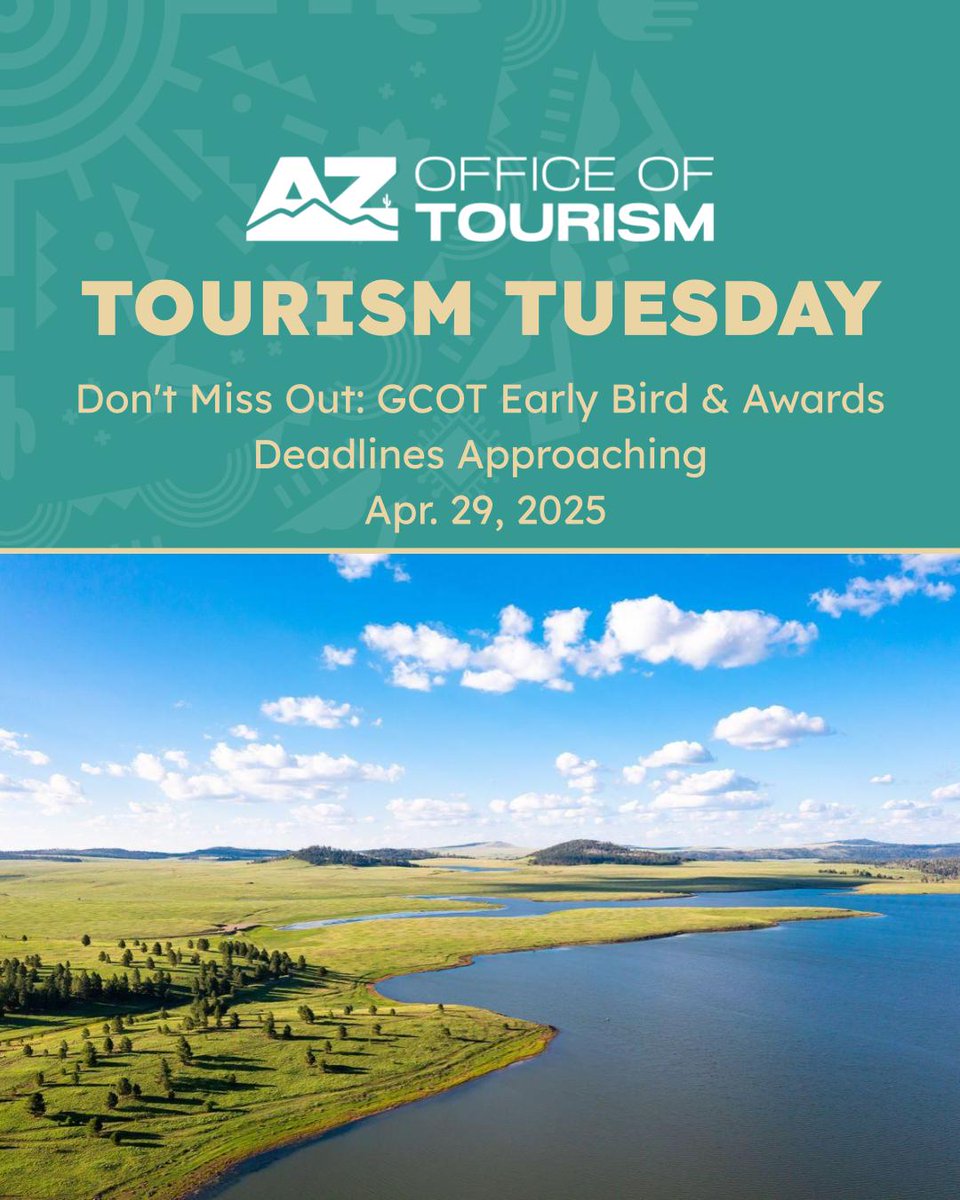 📰 In today's edition of Tourism Tuesday:

‼️ GCOT early bird &amp; awards deadlines approaching

🎥 Flagstaff is featured in the latest episode of Arizona Revealed video series

🪪 Federal REAL ID requirements will soon be in effect

Read Tourism Tuesday ➡️ shorturl.at/MZKtc