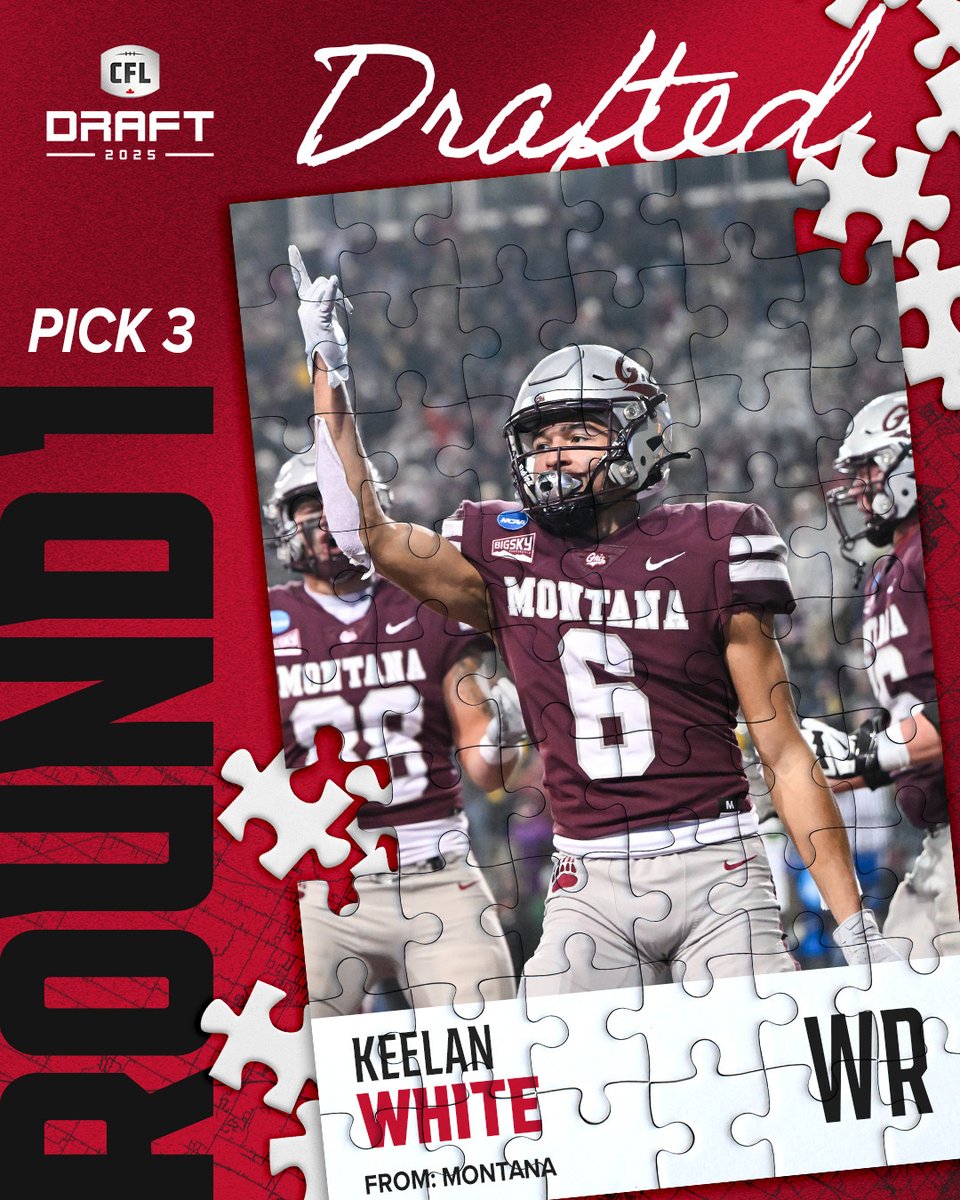 Ottawa REDBLACKS (@redblacks) on Twitter photo Even Keel(an)๐ธ๏ธ
We are proud to select WR Keelan White (<a href="/K_Whitey_12/">Keelan White</a>) with the third overall pick in the #CFLDraft.
Welcome to #RNation, Keelan! Even Keel(an)๐ธ๏ธ
We are proud to select WR Keelan White (<a href="/K_Whitey_12/">Keelan White</a>) with the third overall pick in the #CFLDraft.
Welcome to #RNation, Keelan!