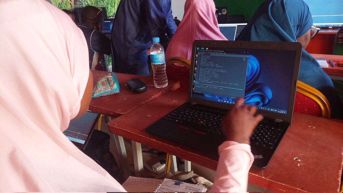 Today's Free Python Programming class in Zinder, under our mission to train 1,500 youth with Python Programming skills in Niger Republic.