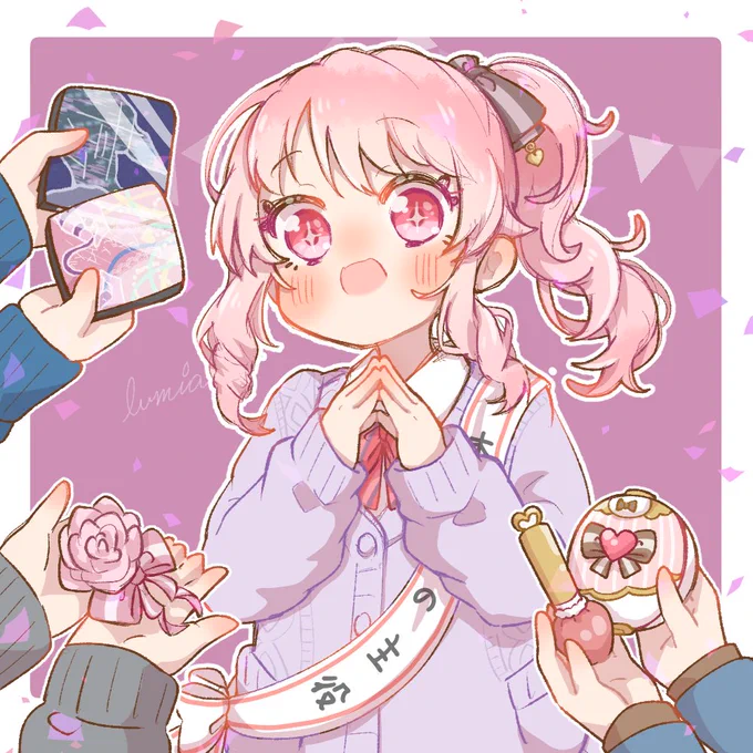 ニーゴお誕生日絵揃ったー! #prsk_FA  #ニーゴ 