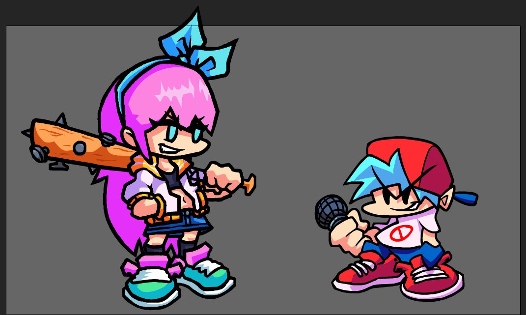 hikki_hitori's tweet photo. in honor of funkspace's death, I'm reposting this RW aubrey sprite I made bcus I wasn't a fan of the newer design, and this fanmade funkspace styled gamebreaker thing that never went anywhere #funkspace https://t.co/4kh9HOXA0E