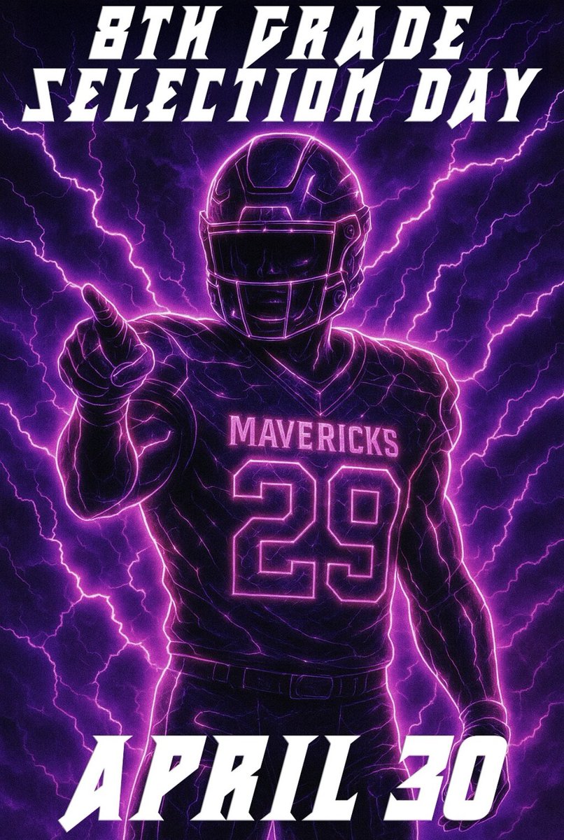 Less than 24 hours away, see you there! Class of 2029 selection day. 
📍Location: MRHS Gym
📍Who: incoming freshman football players and parents zoned to MRHS. 
📍Date: Wednesday, April 30
📍Time: 5:30-7:00pm