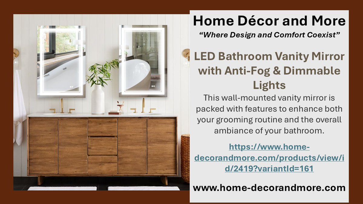 homedecorndmore's tweet image. Refresh Your Routine
🧼 Start and End Your Day in Style
From vanity lighting to accent rugs, find pieces that make your bathroom as stylish as it is functional.
👉 Shop the look: home-decorandmore.com
#MorningRoutineUpgrade #StylishSanctuary #BathroomGoals
