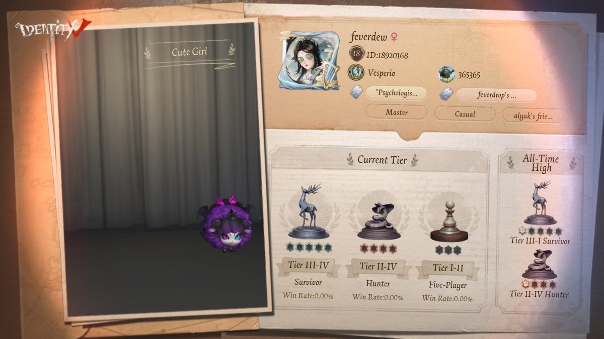 h3II0k1tty's tweet photo. I'm playing Identity V. Fancy a game? https://t.co/nMtmmE87fR