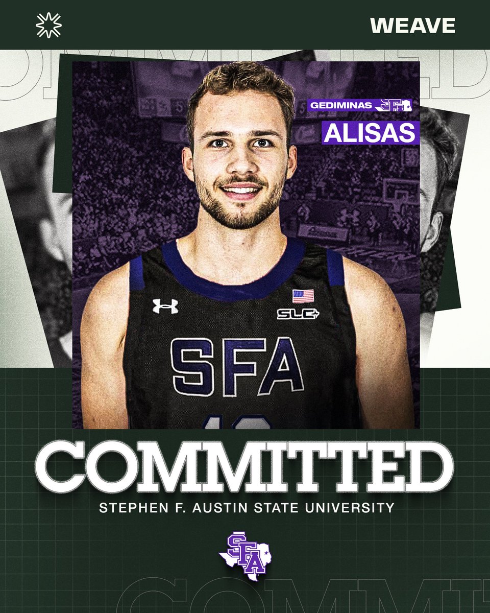 Western Wyoming CC (JUCO) guard Gediminas Alisas has committed to Stephen F. Austin, his agency <a href="/WEAVE/">WEAVE</a> tells <a href="/247Sports/">247Sports</a>. 

Averaged 17.5 PPG, 8.9 RPG and 1.5 APG this season.