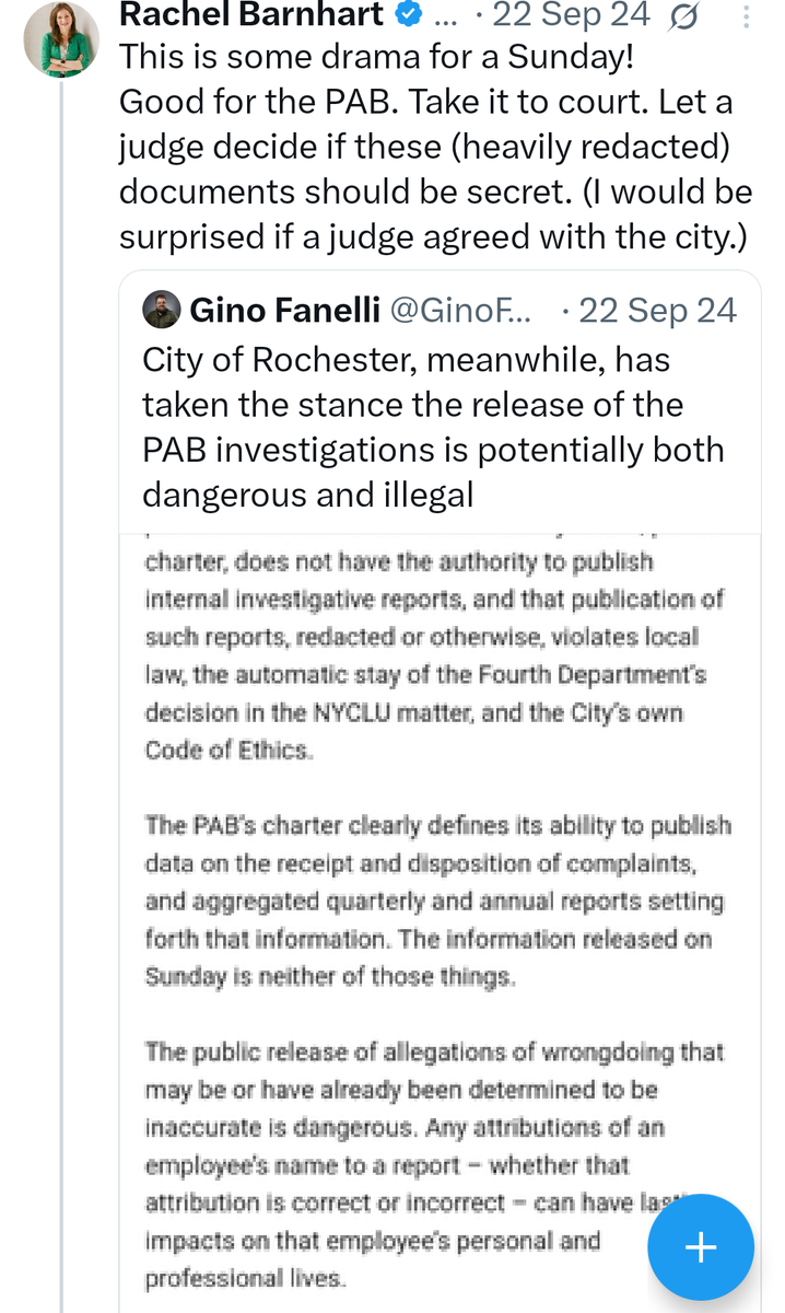 KevinLecki245's tweet photo. This court ruling indicates that those reports should not have even existed. They are outside the scope of PAB authority and responsibility. 
@rachbarnhart @BobLonsberry @GinoFanelli @ROCLocustClub https://t.co/v5SbZQhXyu