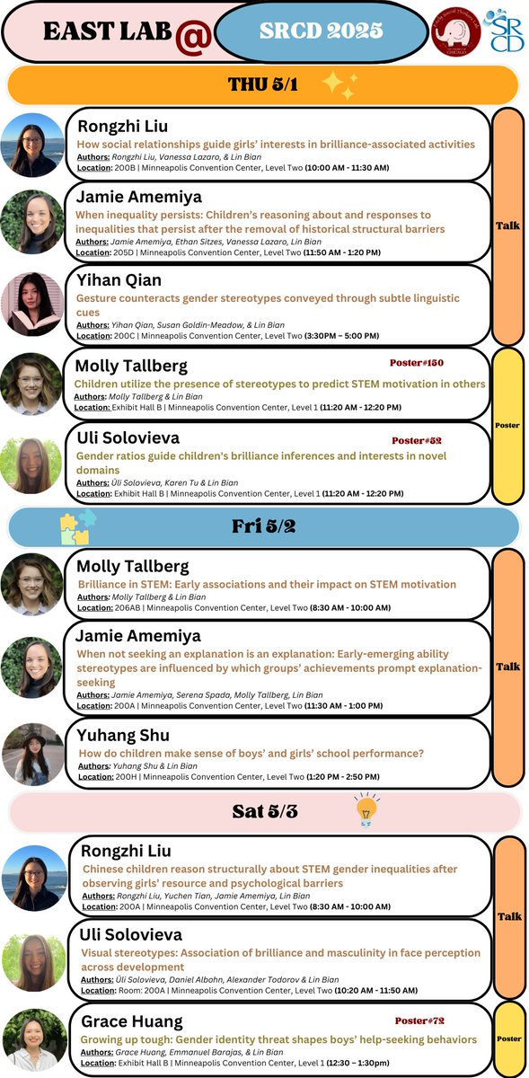 LinBian_'s tweet image. Excited to present our recent findings and connect with friends at #SRCD2025!