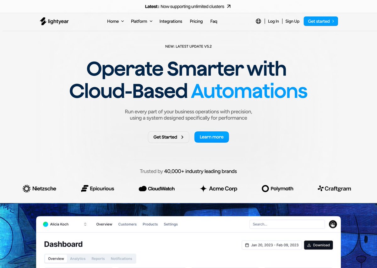 kamba_ui's tweet photo. A clean hero for a saas startup ☁️ https://t.co/fJZXq0PA3g